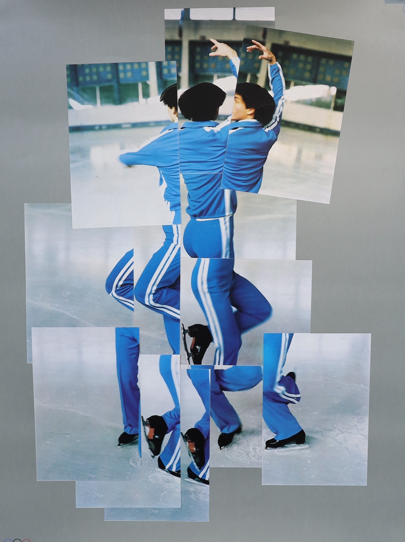 David Hockney RA (British b.1937), offset lithograph poster, The Skater, XIV Olympic Winter Games, Sarajevo, Yugoslavia, 1984, unframed, 85 x 62cm